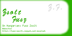 zsolt fusz business card